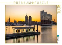Calvendo Puzzle MorgendäMmerung üBer Der Hamburger Skyline | 1000 Teile Lege-Grö