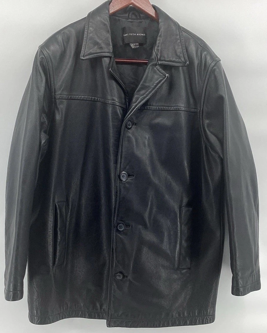 saks fifth avenue leather jacket products for sale | eBay