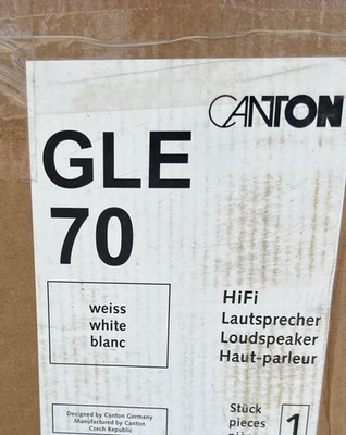 Canton GLE 70 Passiv HiFi Standlautsprecher 2,5-Wege 110W Weiß 1 Stk. NEU