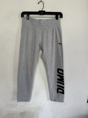 Puma Womens Gray Soft Cotton Capri Sweatpants, Size Medium