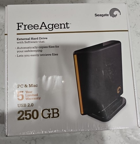 Seagate FreeAgent Desktop 250GB USB 2.0 External Hard Drive Windows Vista OSX 10 - Picture 3 of 6