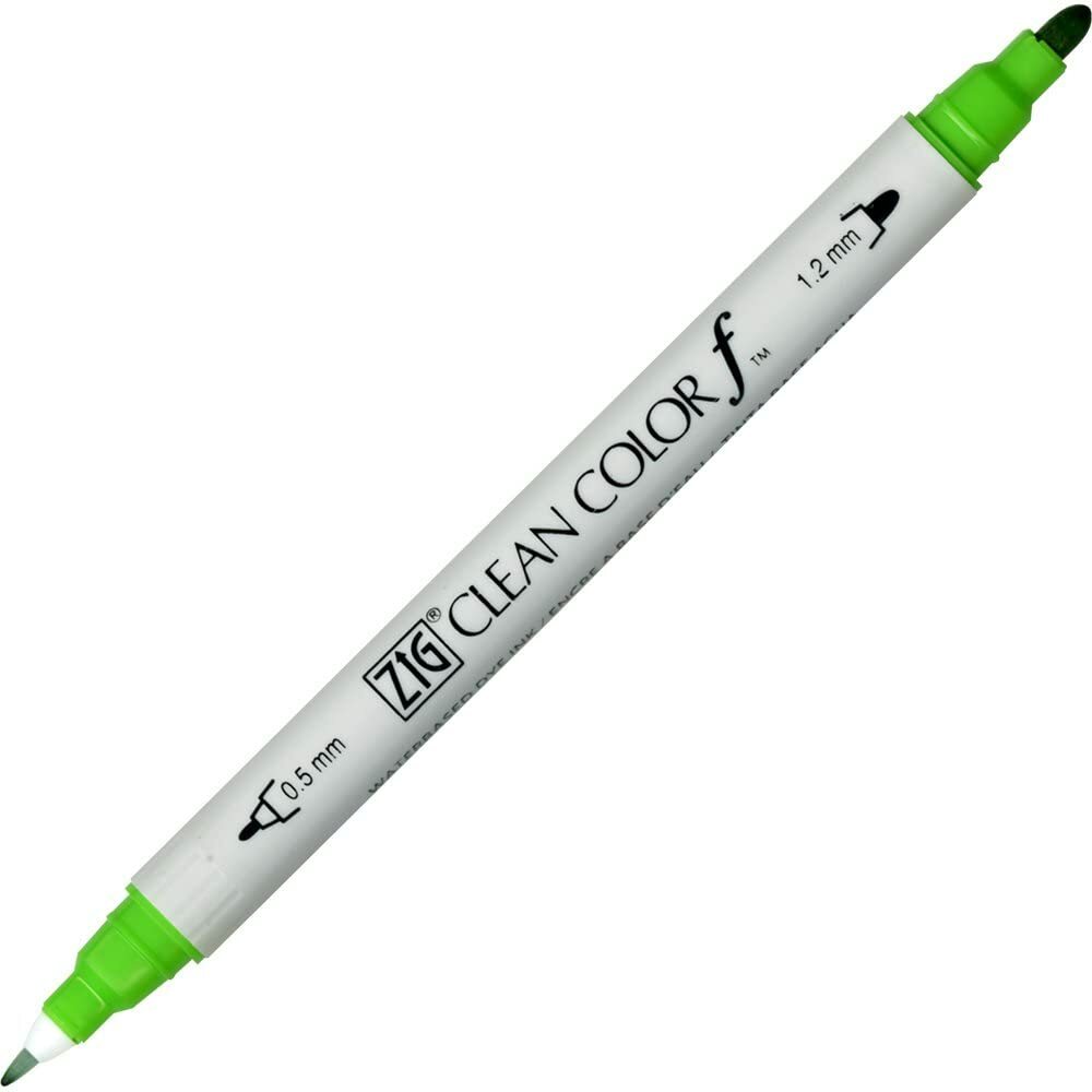 Kuretake Zig Twin Tip Marker Clean Color F, May Green
