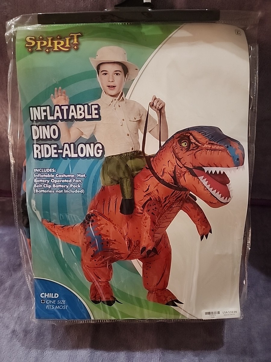 Spirit Halloween Inflatable Dino Ride Along Costume Child One Size Fits Most