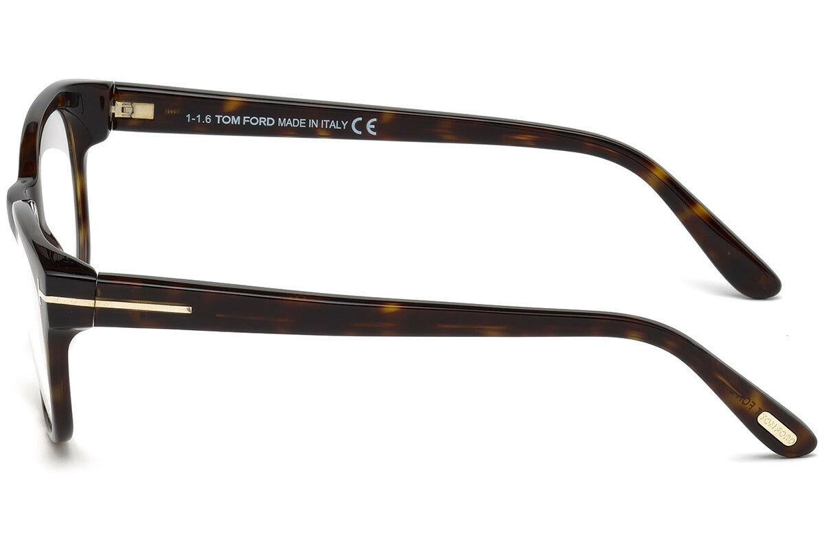 Tom Ford TF 5433 052 Tortoise Round Plastic Eyeglasses Frame 