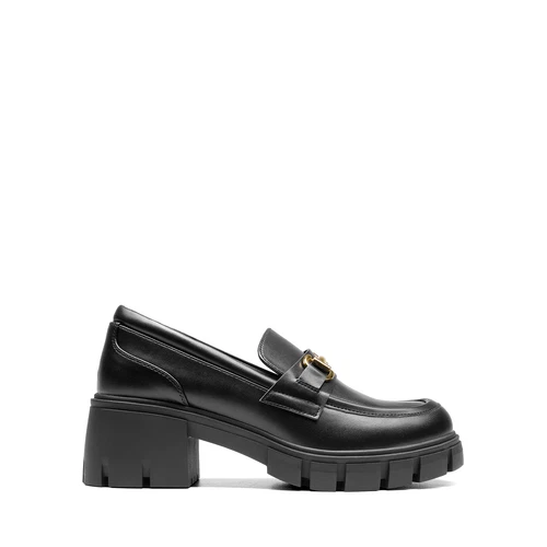 Women Comfortable Slip On Casual Loafers Low Chunky Heel Round Toe Loafer Shoes - Picture 12 of 32