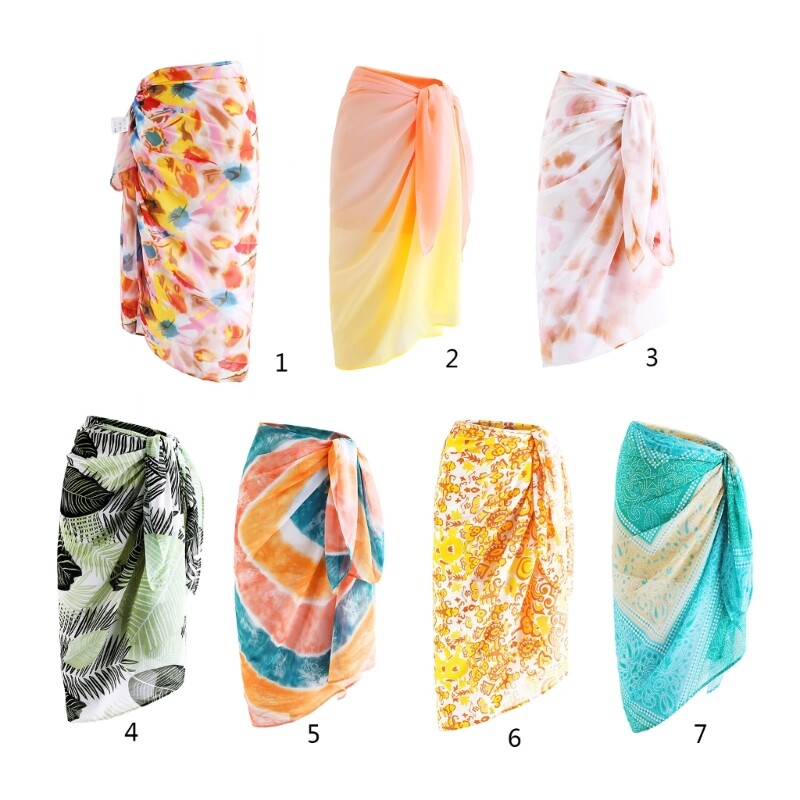 Women BeachSarong Bathing Suit Wrap Skirt Swimsuit Cover Up for