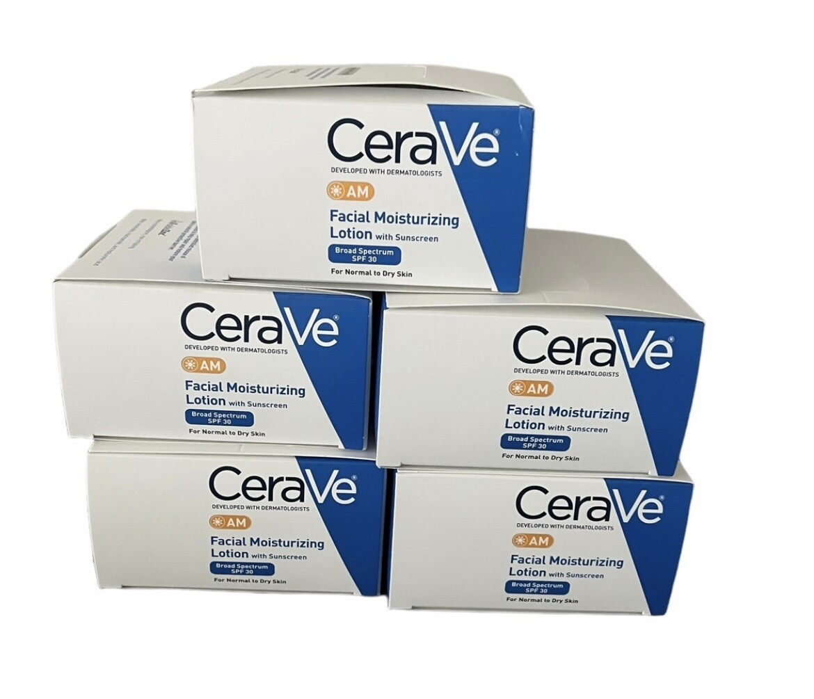 CeraVe AM Moisturizing Lotion SPF 30 Sample Size 75 Pack .17 Oz Exp 12/26