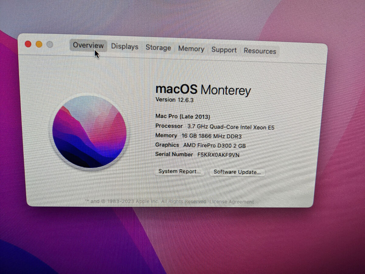 Late 2013 Mac Pro 3.7GHz Quad-Core Xeon E5 16GB 1TB SSD 2x Late 2013 Mac Pro 3.7GHz Quad-Core Xeon E5 16GB 1TB SSD 2x
