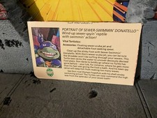 TMNT TEENAGE MUTANT NINJA TURTLES VINTAGE SEWER SWIMMIN DONATELLO PROFILE CARD 