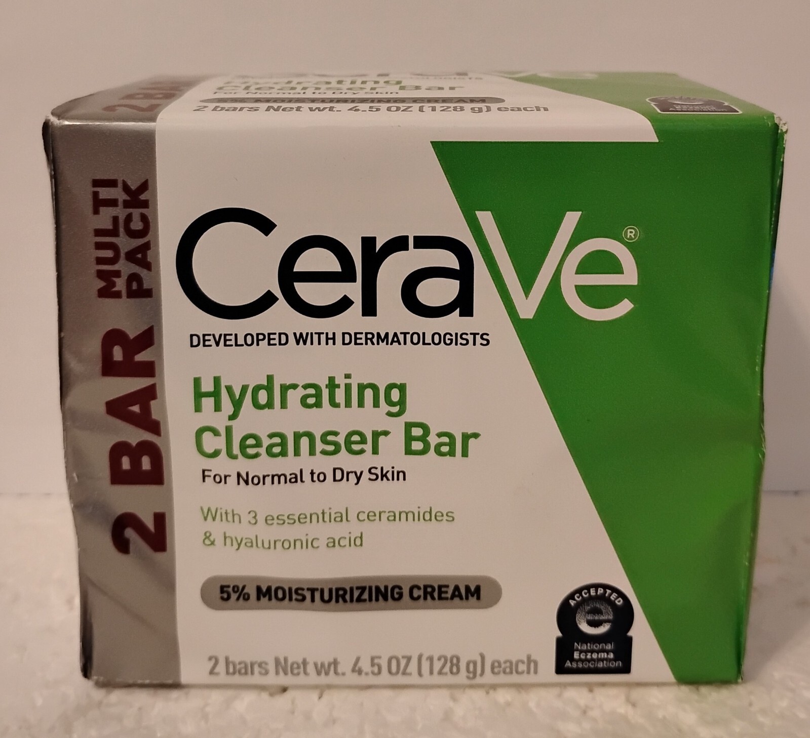 CeraVe Hydrating Cleansing Bars for Face & Body, Normal to Dry Skin, 24.5 oz