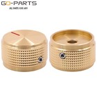 <!--F#f_0-->30mm Solid Aluminum Rotary Switch Knob For Hifi Audio Guitar AMP 6mm Hole Gold*2<!--F/-->