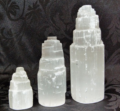 Selenit Berg/Turm Kristall 5,10,15,20 cm Meditation Chakra Spiritualität UK✔ - Bild 4 von 12