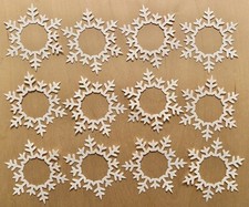 Snowflakes Paper Die Cut Embellishments Scrapbooking Crafts 12 pc holiday winter
