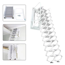 Wall Mounted Attic Ladder Loft Home Folding Step Ladder Attic Ladder 3m Height