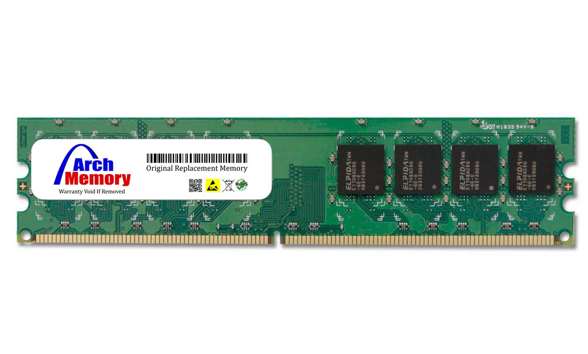 4GB 240-Pin DDR2-400 PC2-3200 ECC UDIMM (2Rx8) RAM Arch Memory
