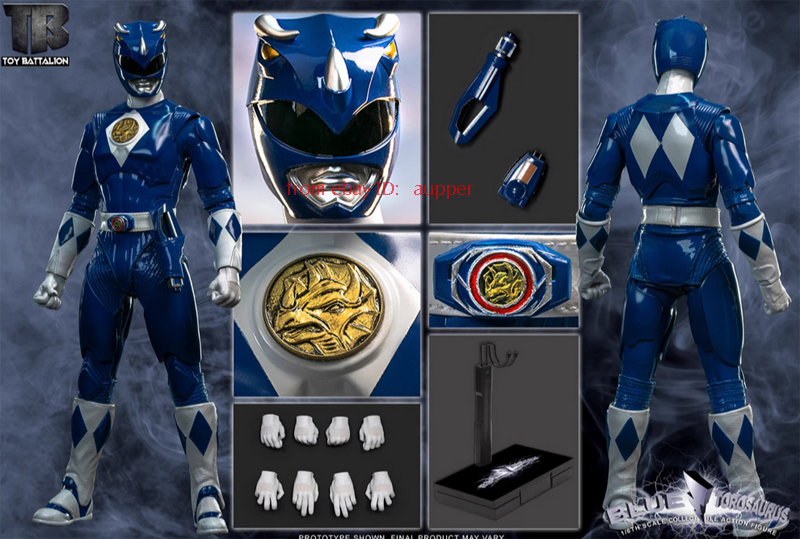 Toys Battalion Studio Power Rangers Blue Torosaurus Tb014 1/6