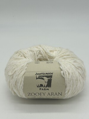 Juniper Moon Farm Zooey Aran Soft Cotton Linen Blend 60% Cotton 40% Linen #1001