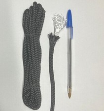 12.5' - 1/4" 6mm Double Braid paracord rope. 1200 lbs. tensile strength.