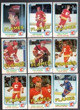 1981 - 82 OPC Team SET Lot of 19 Calgary FLAMES NM- o-pee-chee NILSSON CHOUINARD