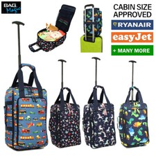 RyanAir, EasyJet Approved Kids Cabin Holdall on Wheels, 20L suitcase- 40x20x25cm