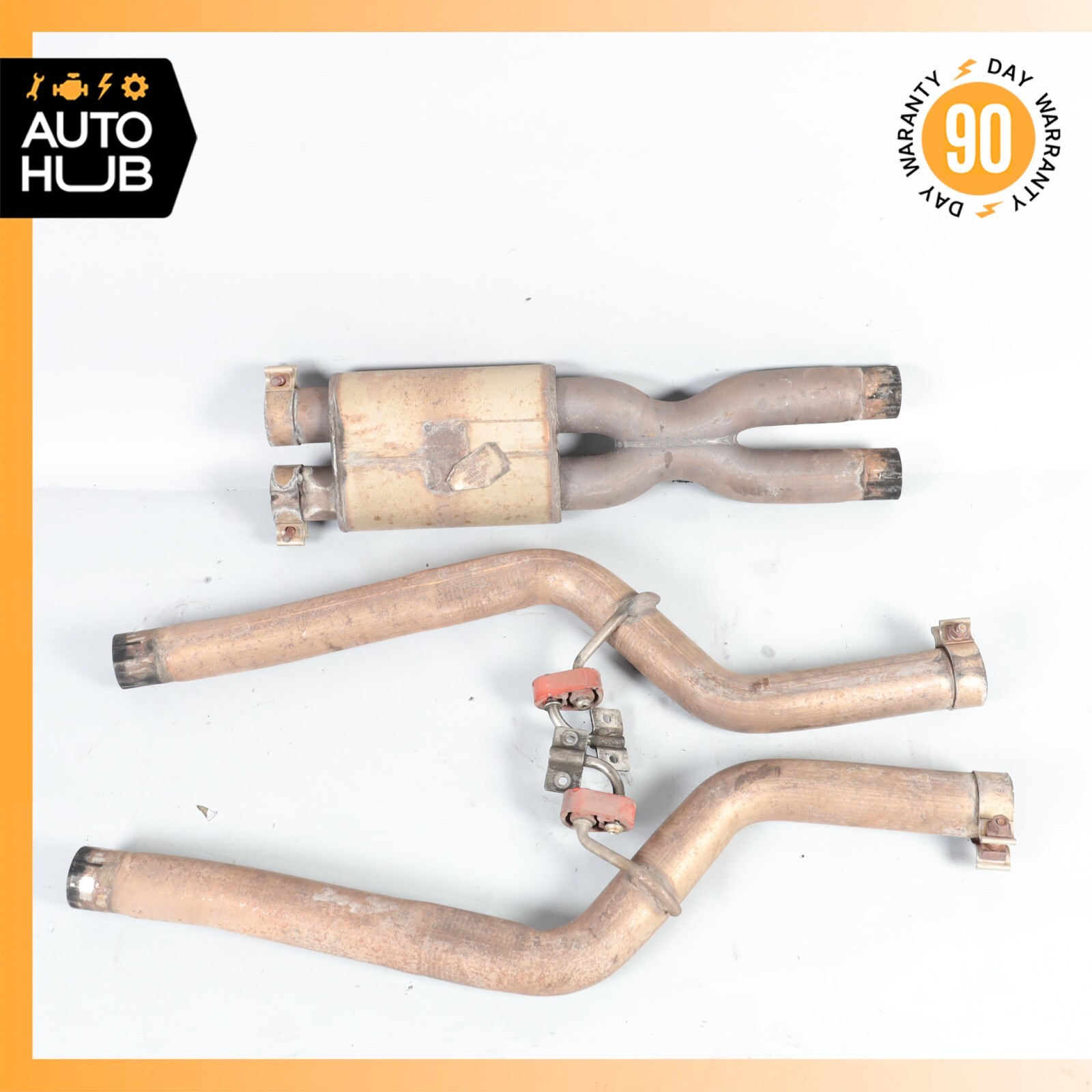 Maserati GranTurismo M145 Exhaust Pipes Left & Right Side Resonator Set OEM 88k