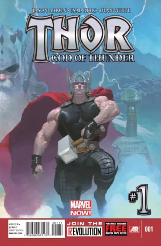 2013 MARVEL THOR GOD OF THUNDER #1 COMIC BOOK M/NM