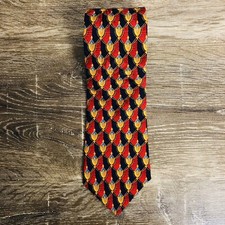 Vtg. Pure Silk Necktie Tie Roundtree and Yorke Made In USA Hand Sewn