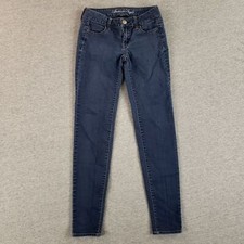 American Eagle Sz 00 Jegging Stretch Skinny Jeans Lightweight Soft Broken In