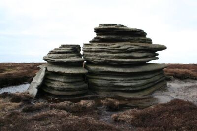 Foto 6x4 Der Pferdestein geschichteter Splittstein Tor der seinen Namen gegeben hat c2007
