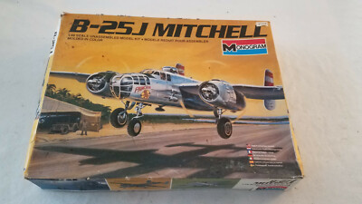 Monogram 1:48 Scale B-25J Mitchell Boxed Model Kit No Reserve #5502