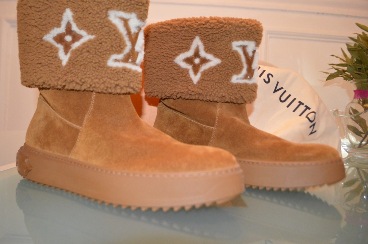 Garnet Furniture Louis Vuitton Snowdrop Flat Ankle Boot LOUIS