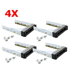 Lot of 4 Lenovo 2.5" SAS SATA Hard Drive Tray Caddy for ST250 ST550 SR550 SR650