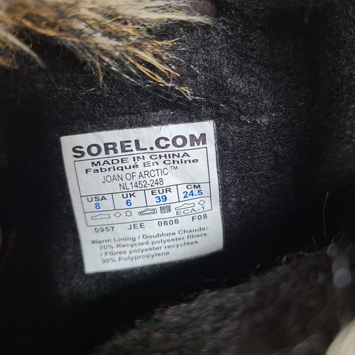 Sorel Joan of Arctic hohe Damen-Winterstiefel braunes Wildleder Größe 8 - Bild 9 von 10