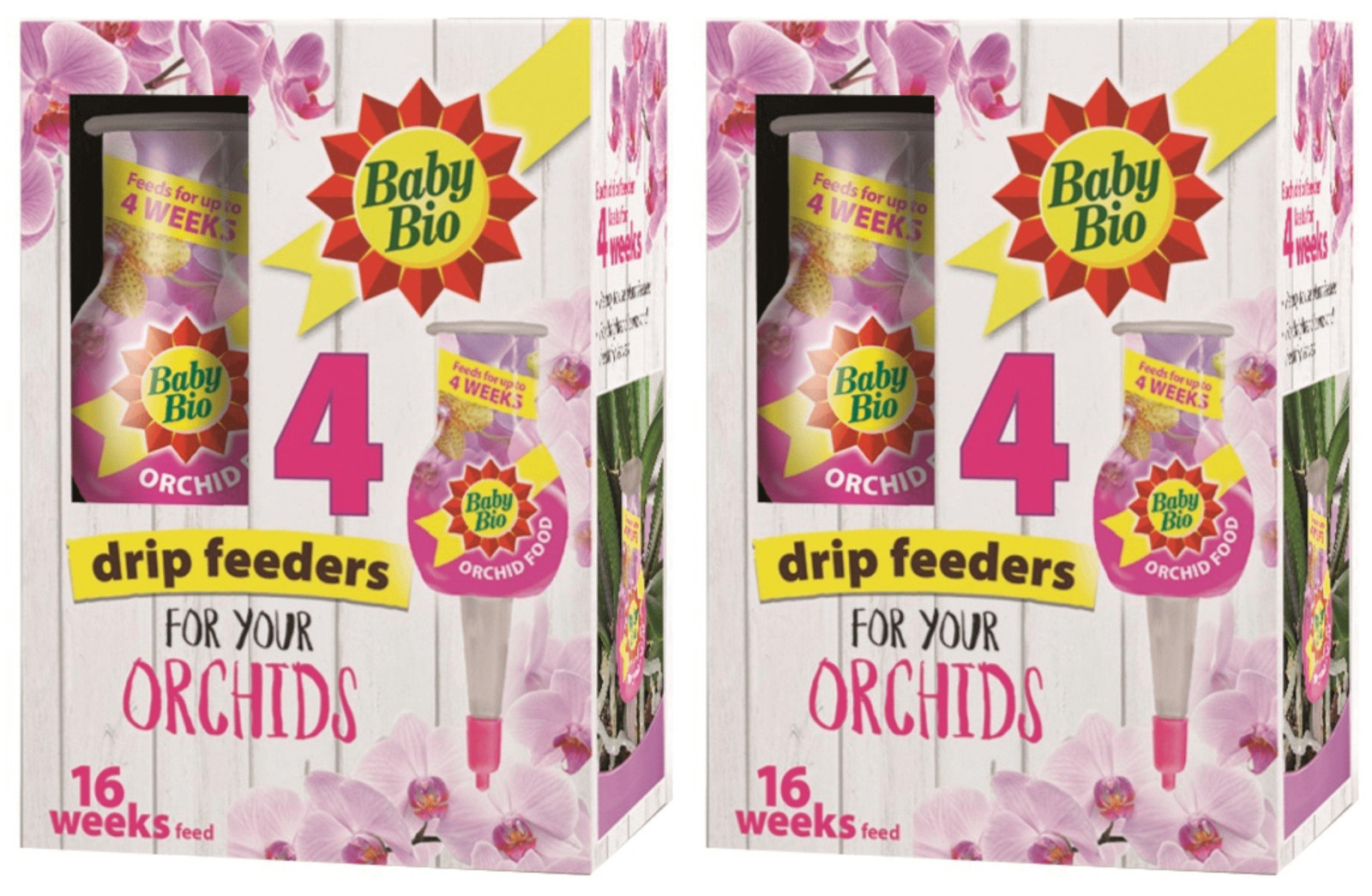 8x Baby Bio Orchid Houseplant Food Drip Feed Fertiliser - 8x 40ml