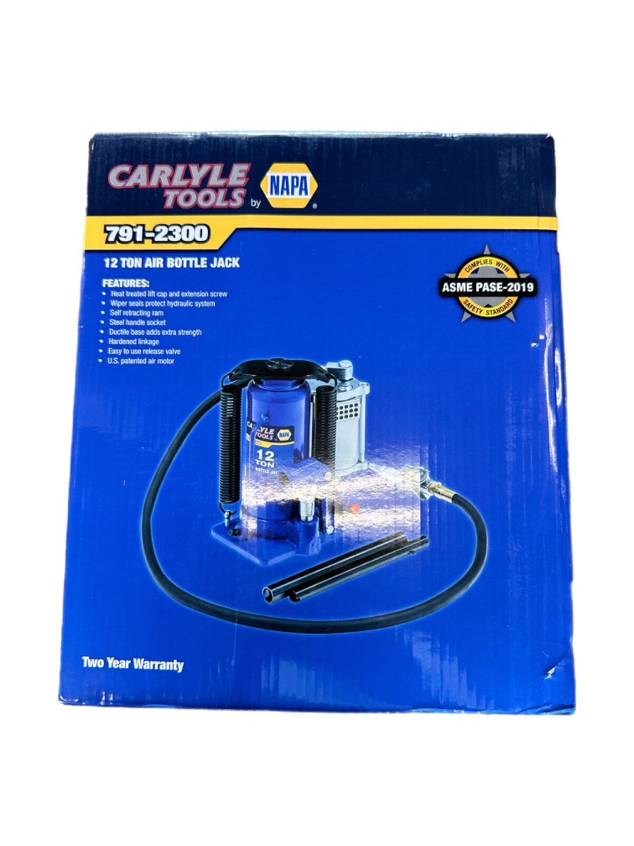 New Carlyle Tools by Napa 791-2300 12 Ton Air Bottle Jack