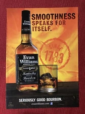 Evan Williams Kentucky Bourbon “Seriously Good” 2013 Print Ad - Great To Frame!