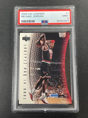 MICHAEL JORDAN 2000 UPPER DECK NBA LEGENDS #1 FOIL CARD PSA 9 NBA BULLS MJ