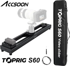 Accsoon TOPRIG S60 Motorized Focusing Rail Slider Video Shooting for Camera DSLR