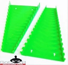 32 SLOT GOLIATH INDUSTRIAL MOUNTABLE WRENCH RACK HOLDER ORGANIZER TRAY SET GREEN