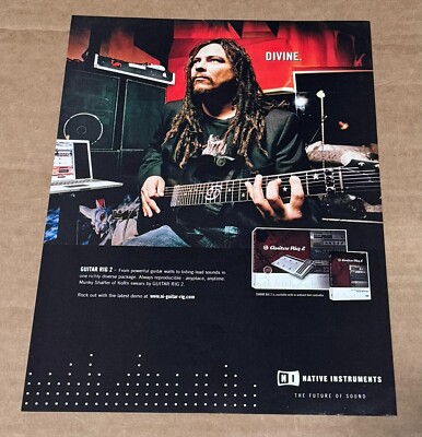 KORN - MUNKY SHAFFER - NATIVE INSTRUMENTS - 2007 Print Advertisement | eBay