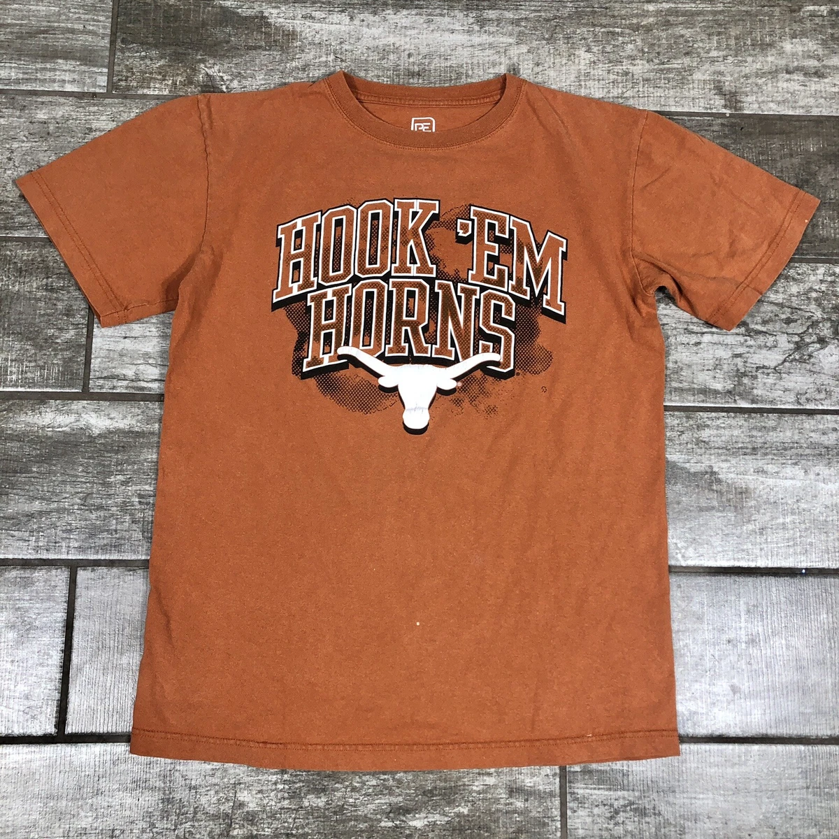 TEXAS LONGHORNS Hook 'em Horns Burnt Orange T-Shirt Men's Size Med