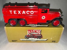 1930 Texaco Diamond T Fuel Tanker Coin Bank Die Cast ERTL Stock 9330VO Series 7