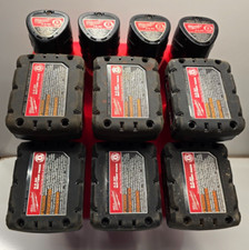 Milwaukee M12 RED 10 bay battery holder 3D Printed ABS