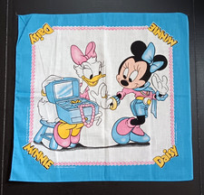 Minnie Mouse  Daisy Duck Bandana Scarf Vintage Pop Art Retro Walt Disney