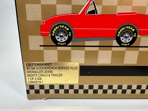 Action 1:24 Dale Earnhardt #3 Wrangler Monte Carlo Pedal Car & Trailer #96/2508 - Picture 16 of 17