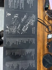 Universal Gun Cleaning Bench Mat 35''x15'' w/ Parts List View Non-Slip NEW U.S