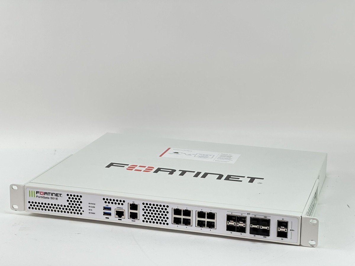 Fortinet FortiGate 501E – Firewall VPN Sécurité – 1x 460W PSU – Occasion