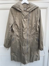 Fuchs Schmitt Ladies Water Resistant Coat In Size 12 Bronzed Sage Green