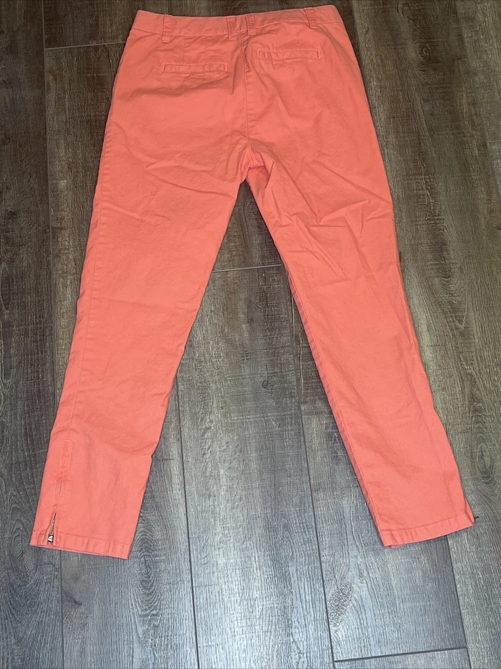 BODEN Womens Coral Classic Chino Pants Zipper Ankle Mid Rise Sz US 4R UK 8R - Image 4 of 4