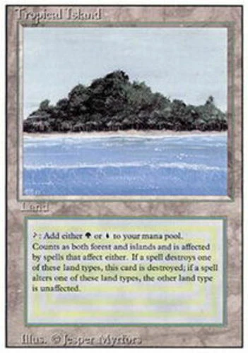 [1x] Tropical Island - Near Mint, English - Revised Edition MTG Magic